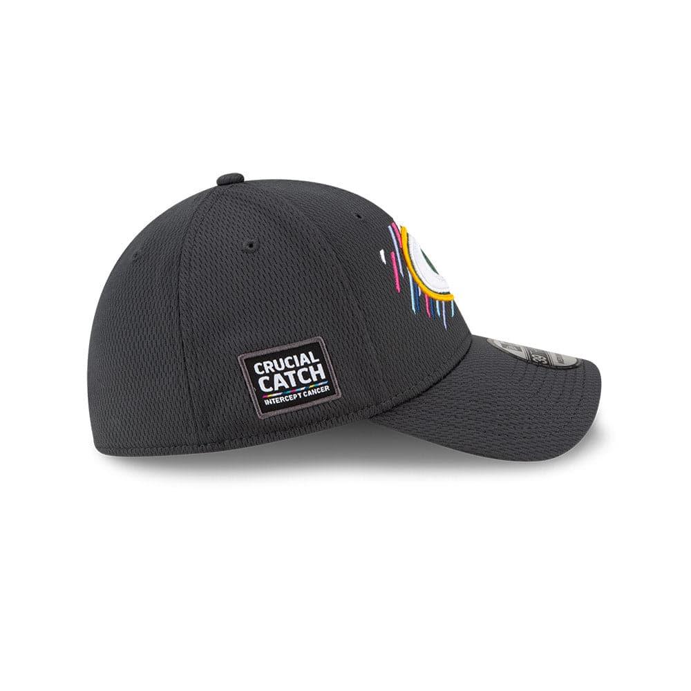 New Era Caps Green Bay Packers New Era NFL 2021 Crucial Catch 39THIRTY Flex Fit Hat - Steel