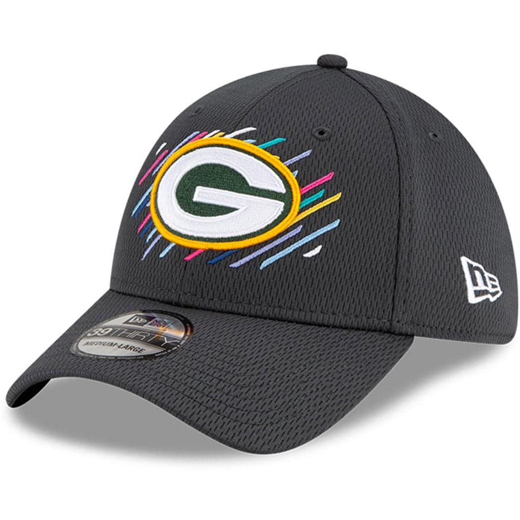 New Era Caps Green Bay Packers New Era NFL 2021 Crucial Catch 39THIRTY Flex Fit Hat - Steel