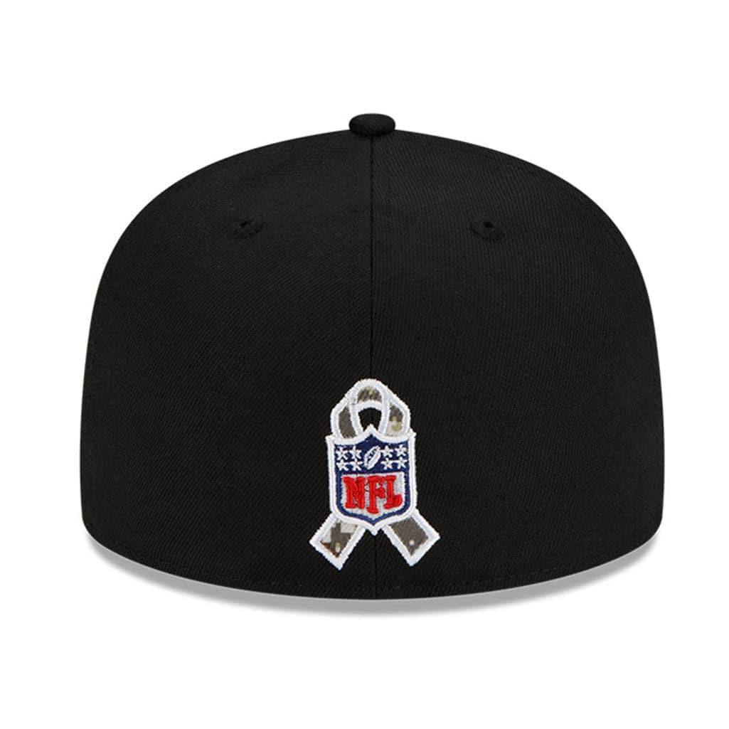 New Era Caps Green Bay Packers New Era NFL 2021 Salute To Service 59FIFTY Fitted Hat - Black