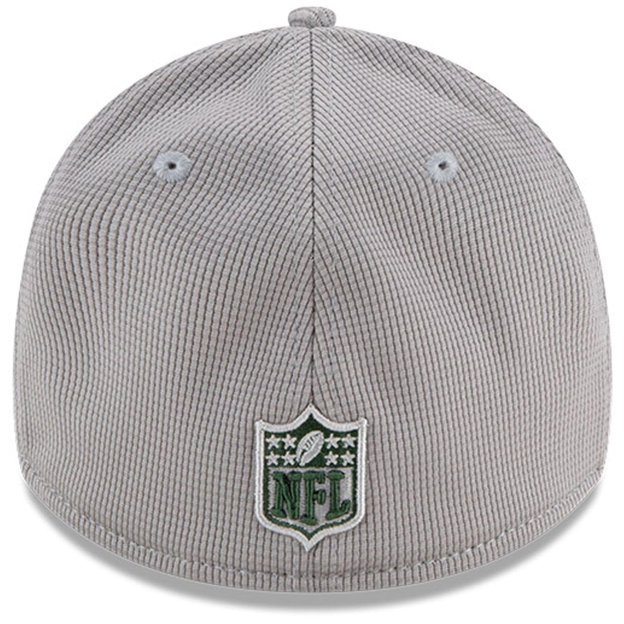 New Era Caps Green Bay Packers New Era NFL 2021 Sideline Home 39THIRTY Flex Fit Hat - Grey