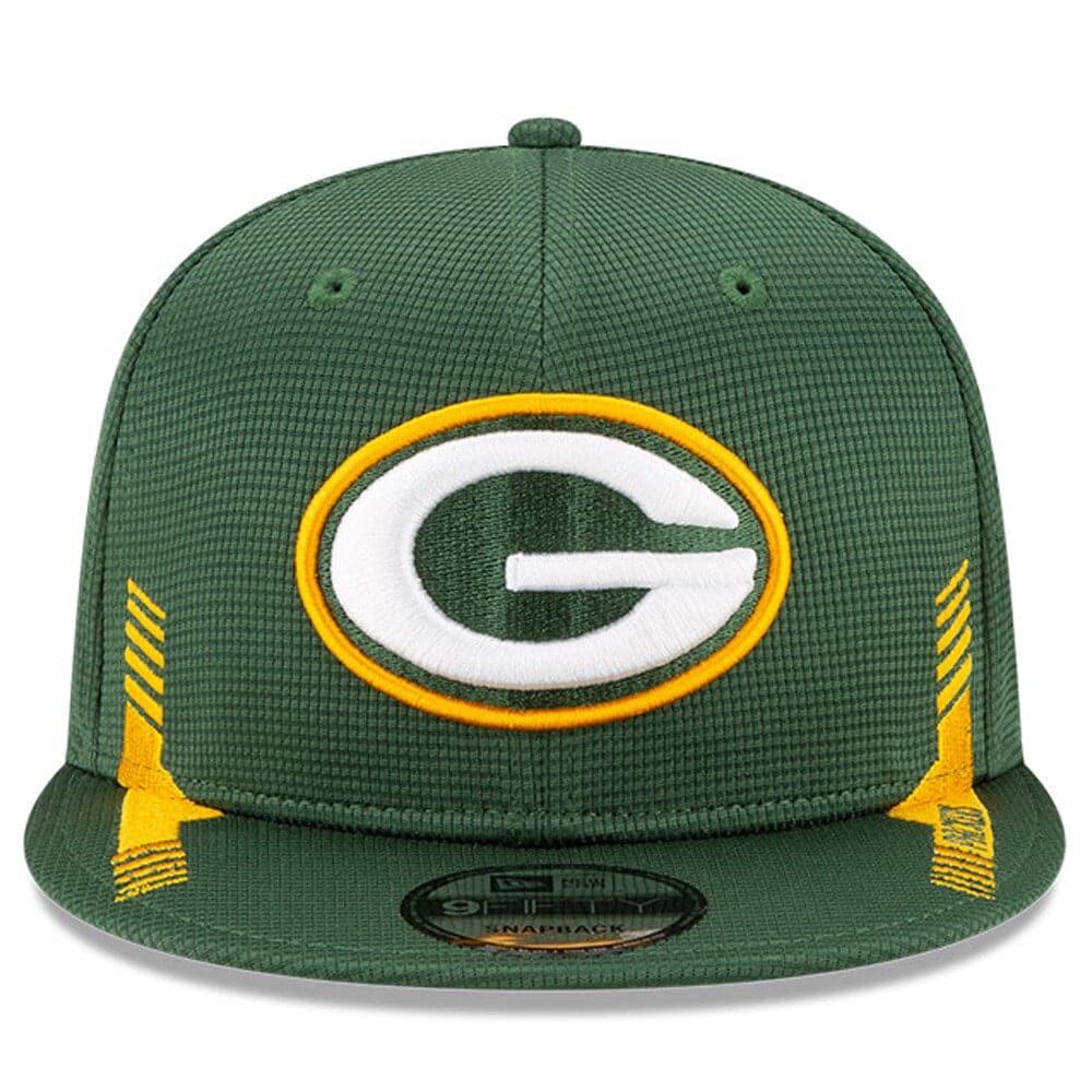 New Era Caps Green Bay Packers New Era NFL 2021 Sideline Home 9FIFTY Snapback Hat - Green