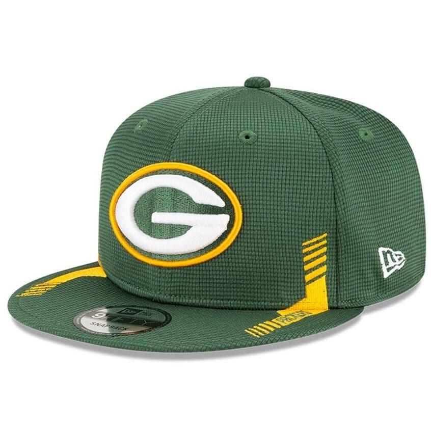 New Era Caps Green Bay Packers New Era NFL 2021 Sideline Home 9FIFTY Snapback Hat - Green