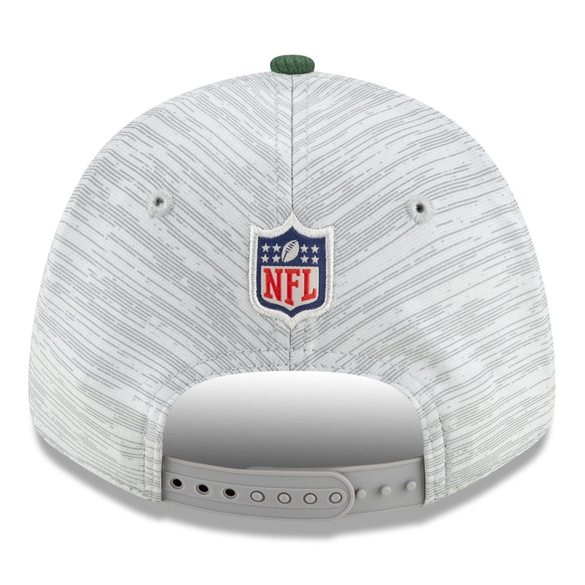New Era Caps Green Bay Packers New Era NFL 2021 Training Camp 9FORTY Curve Stretch Snapback Hat - Grey