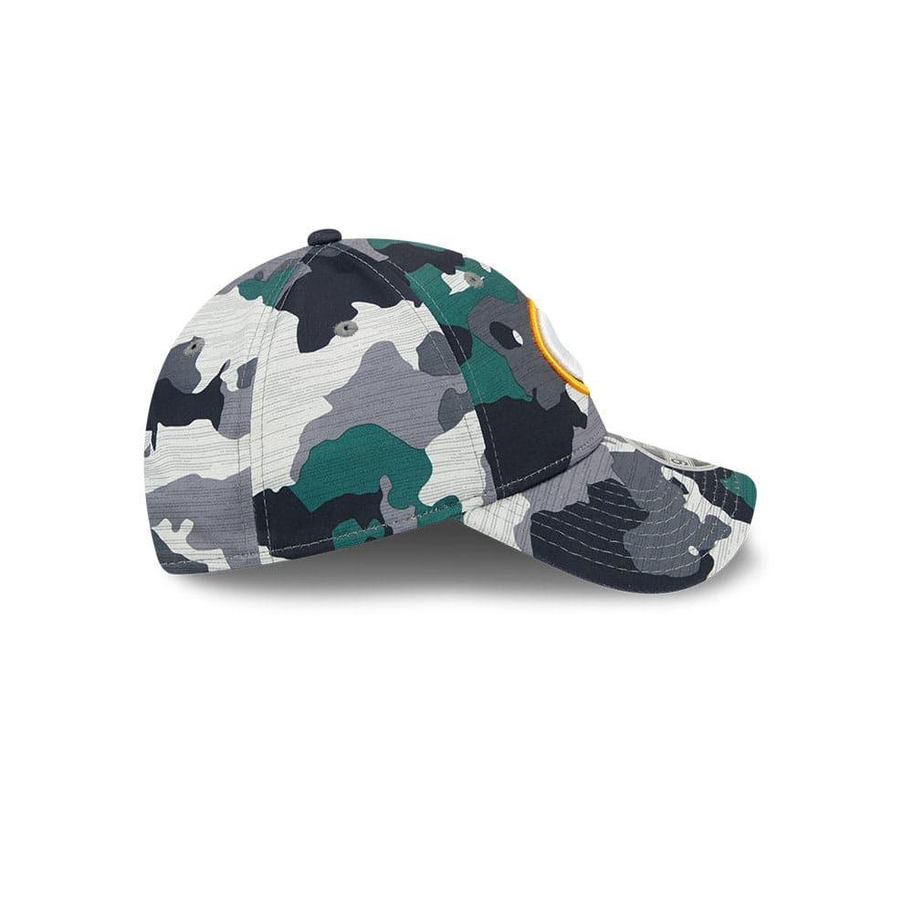 New Era Caps Green Bay Packers New Era NFL 22 Training Camp 9FORTY Stretch Snap Hat - Camo