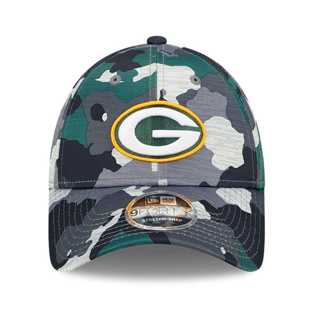 New Era Caps Green Bay Packers New Era NFL 22 Training Camp 9FORTY Stretch Snap Hat - Camo