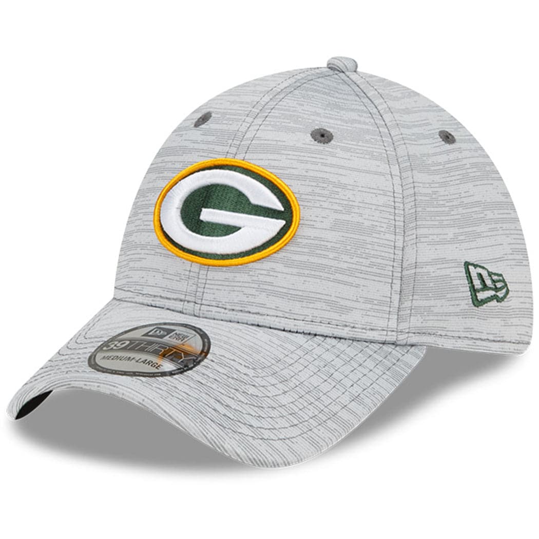 New Era Caps Green Bay Packers New Era NFL 22 Training Camp Coach 39THIRTY Stretch Fit Hat - Grey