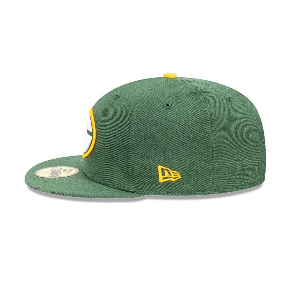 New Era Caps Green Bay Packers New Era NFL Back Script 59FIFTY Fitted Hat - Green
