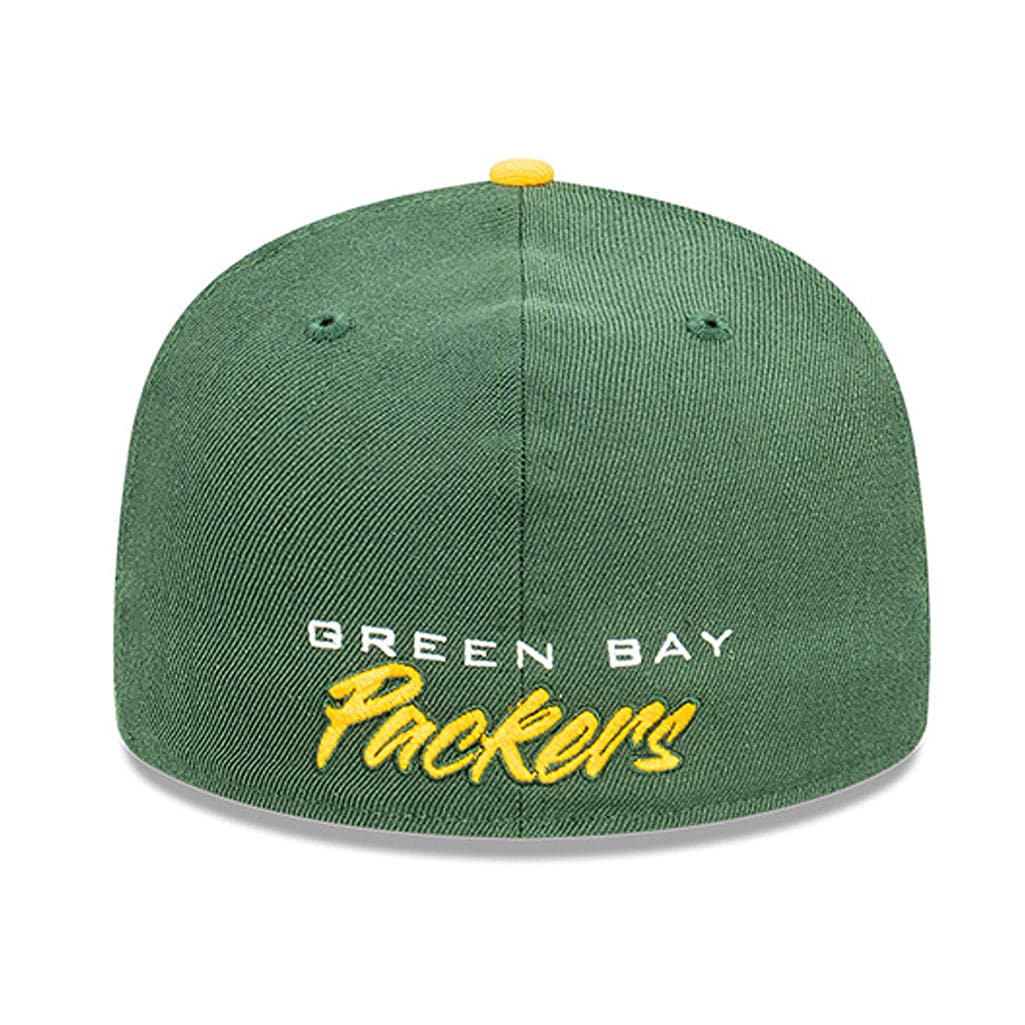 New Era Caps Green Bay Packers New Era NFL Back Script 59FIFTY Fitted Hat - Green