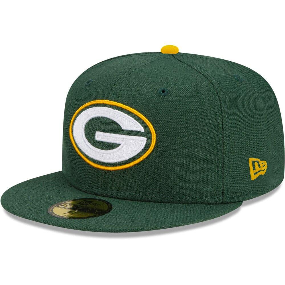 New Era Caps Green Bay Packers New Era NFL Back Script 59FIFTY Fitted Hat - Green