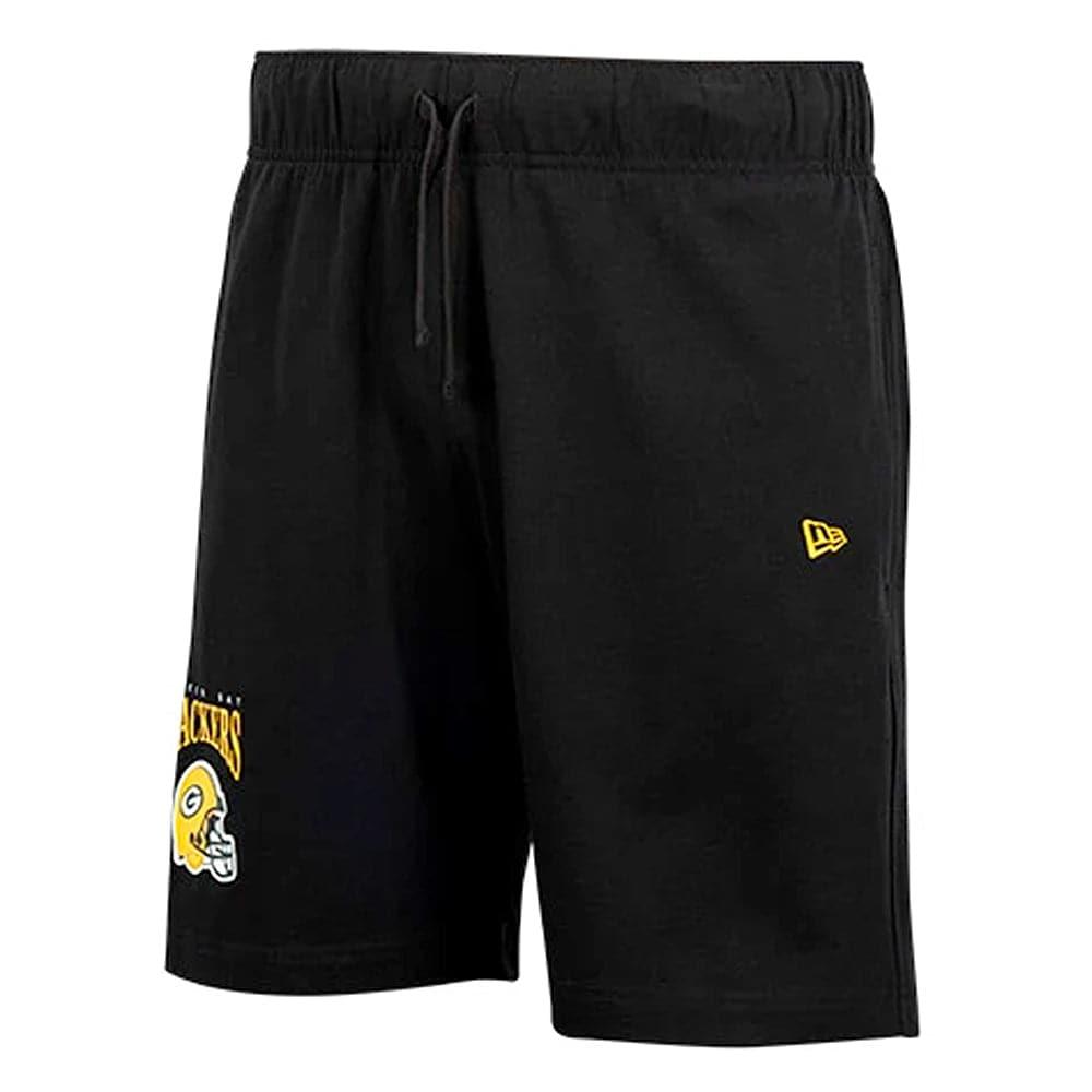 New Era Shorts Green Bay Packers New Era NFL Helmet Arch Cotton Shorts - Black