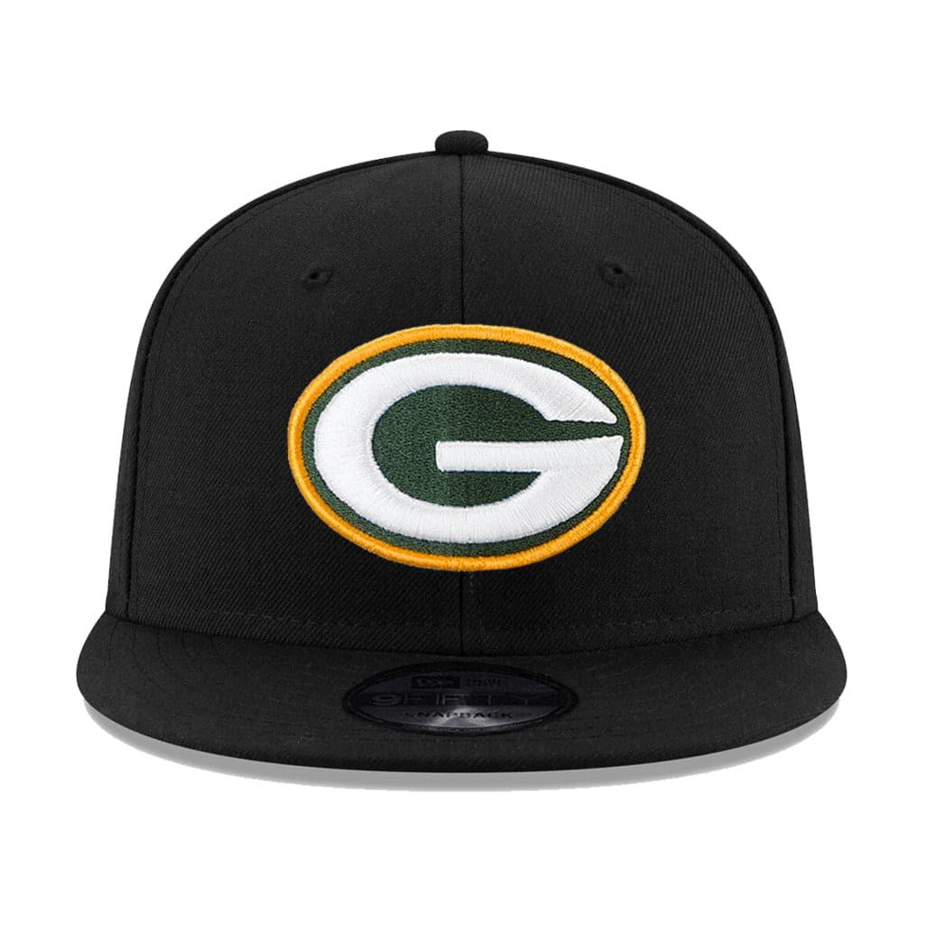 New Era Caps Green Bay Packers New Era NFL Team 9FIFTY Snapback Hat - Black