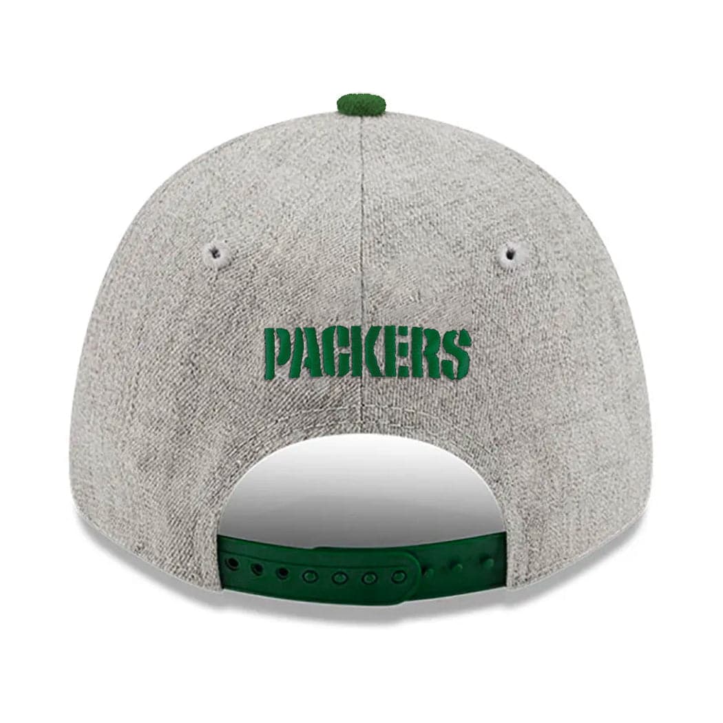 New Era Caps Green Bay Packers New Era NFL Team 9FORTY Snapback Hat - Heather Grey