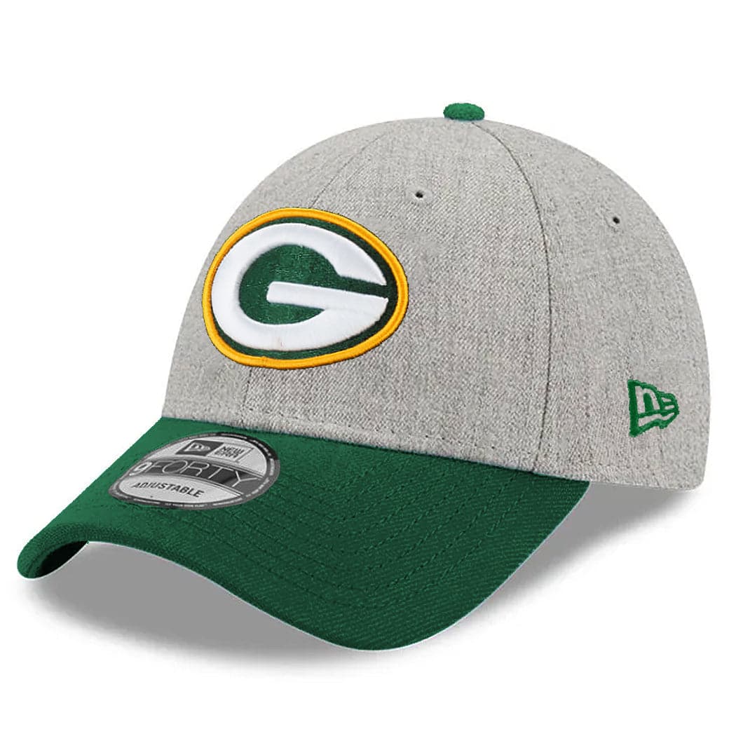 New Era Caps Green Bay Packers New Era NFL Team 9FORTY Snapback Hat - Heather Grey