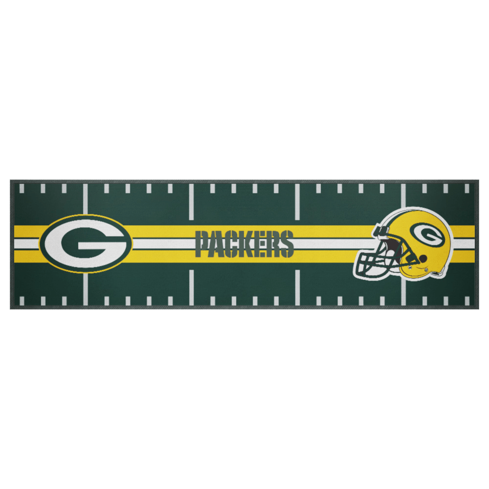 NFL Branded Accessories Green Bay Packers NFL Team Field 90 x 25cm Bar Runner/Mat