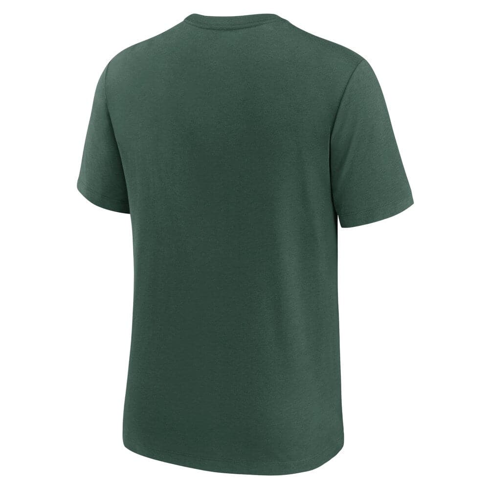 Nike T-Shirts Green Bay Packers Nike NFL Historic Logo Tri-Blend T-Shirt - Green