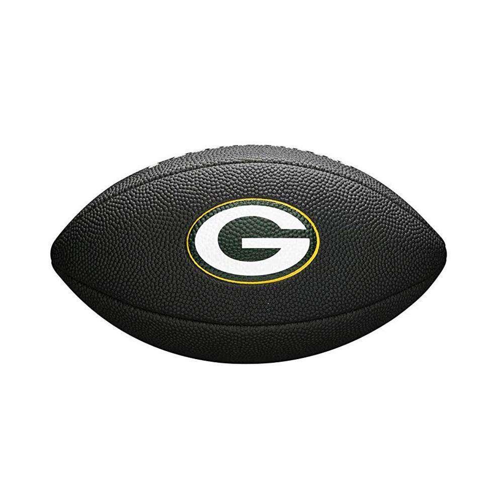 Wilson Sporting Goods Balls Green Bay Packers Wilson NFL Mini Size Team Football - Black