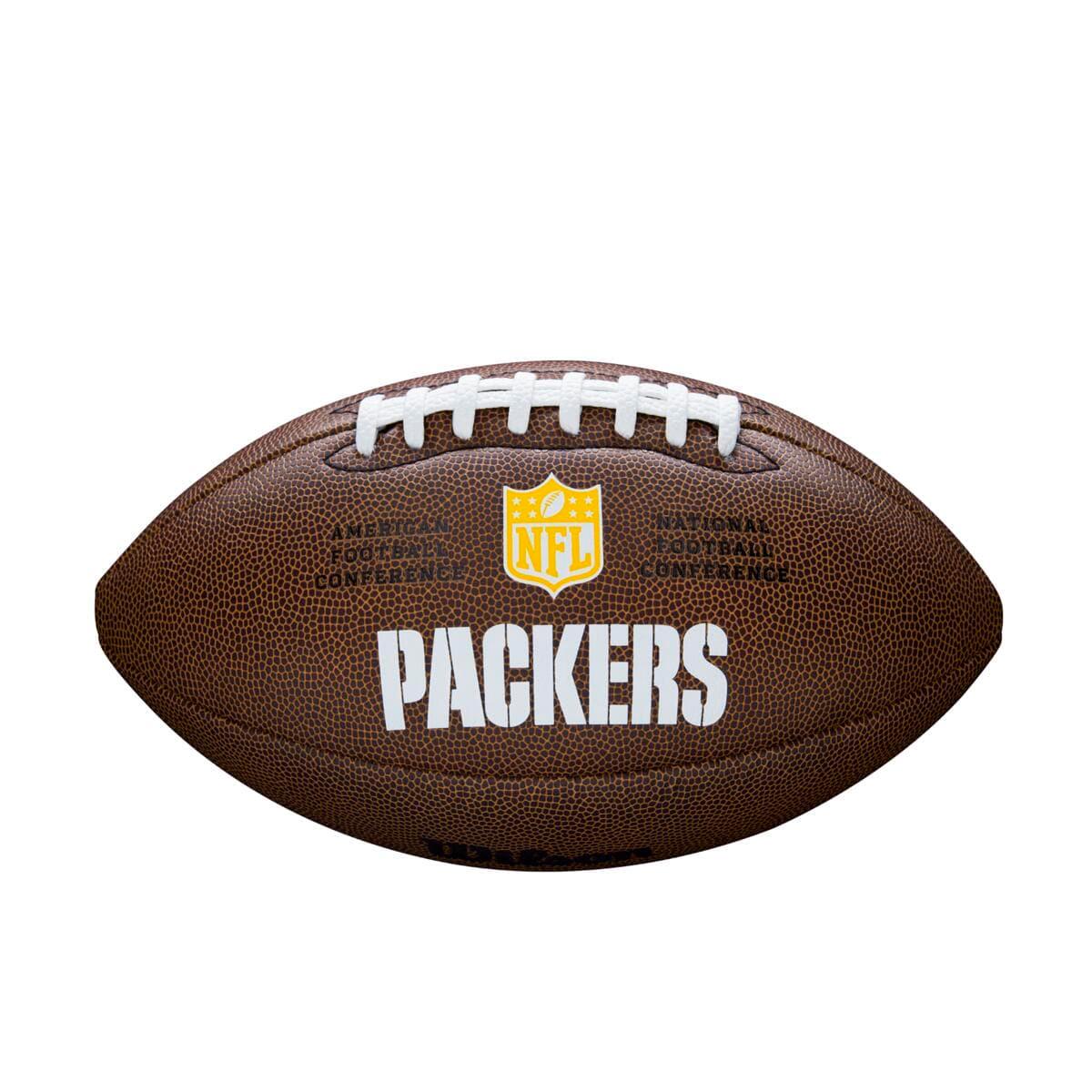 Wilson Sporting Goods Balls Green Bay Packers Wilson NFL Team Full Size Football - Brown
