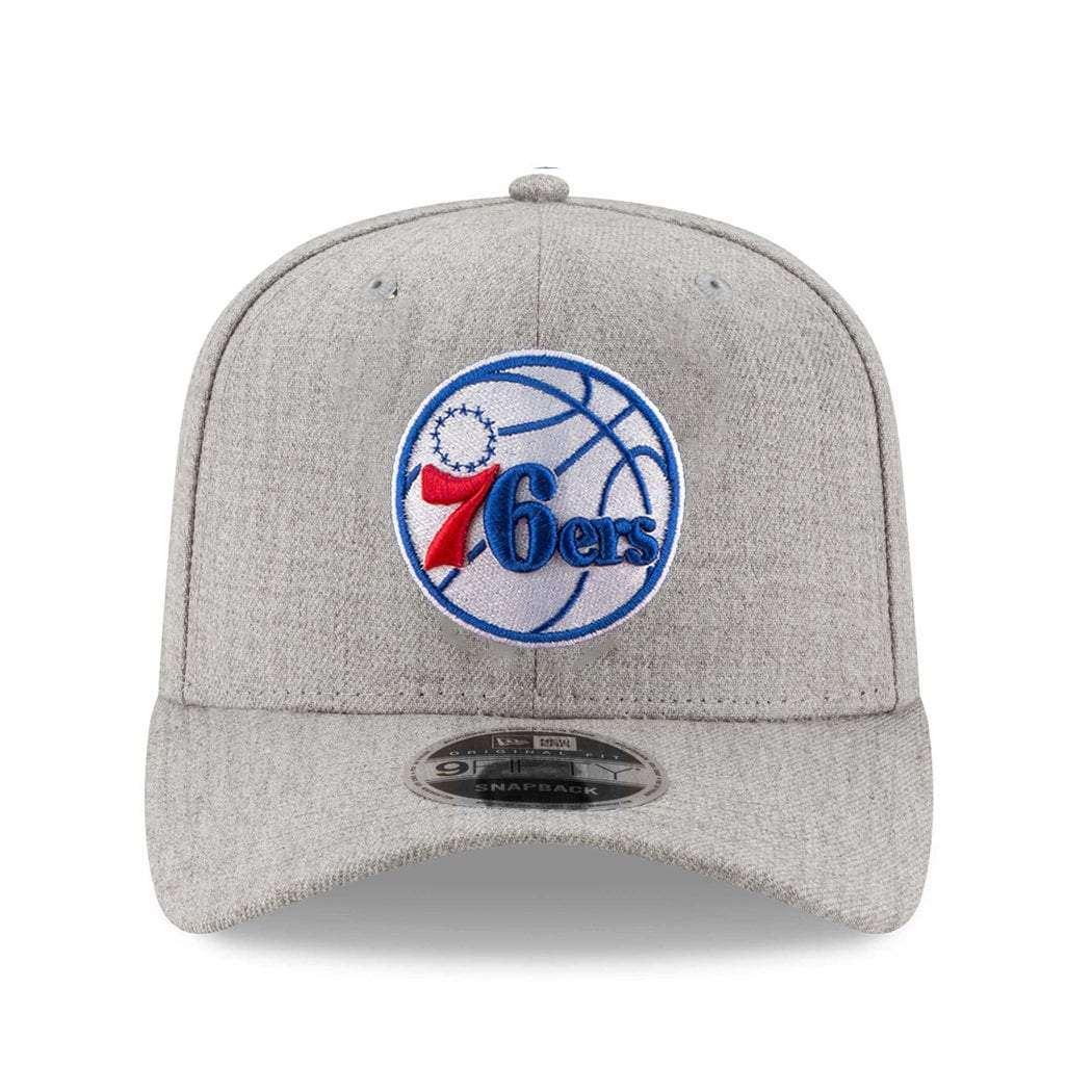 Philadelphia 76ers New Era NBA Heather Drop 9FIFTY Pre-Curved Snapback Hat