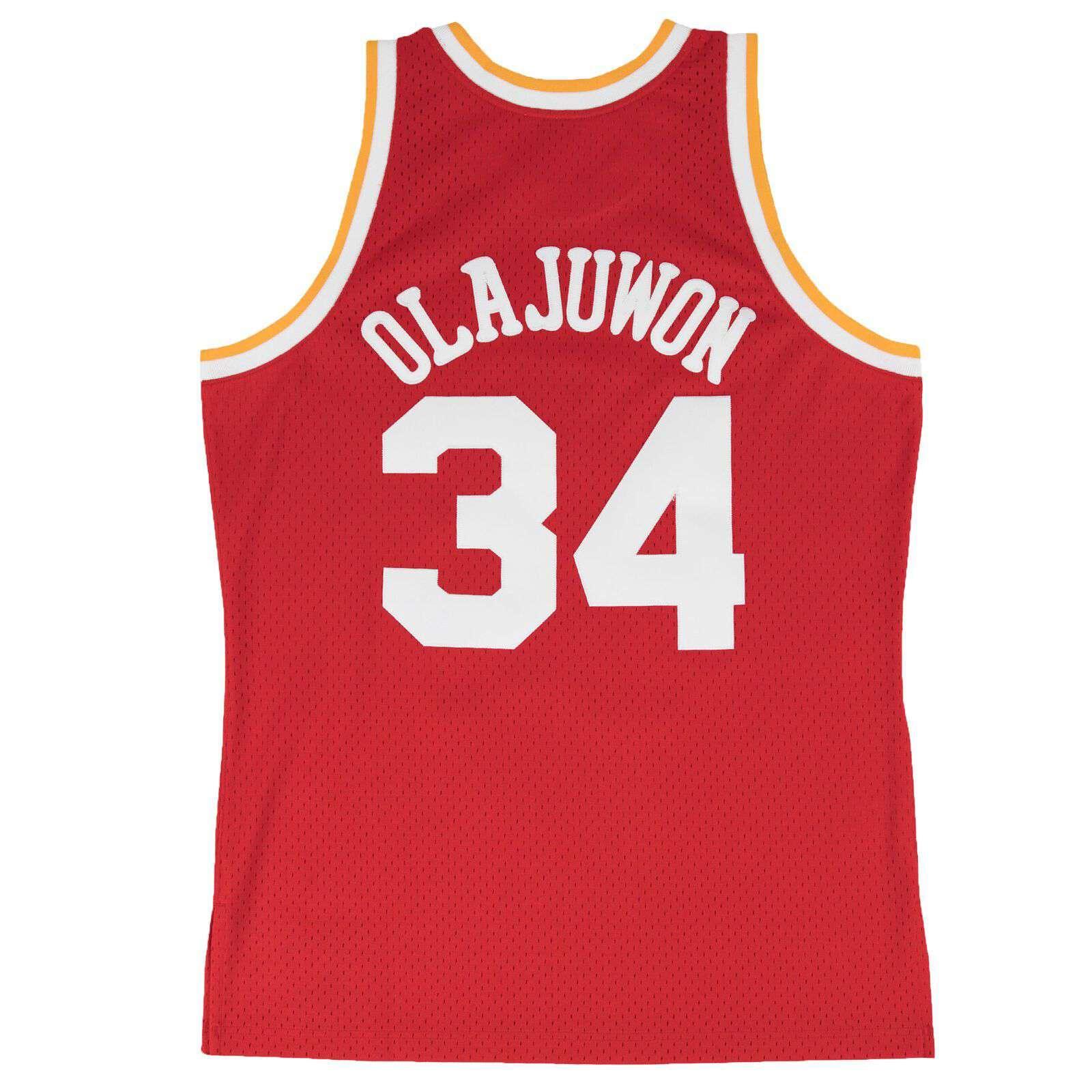 Mitchell And Ness Jerseys Hakeem Olajuwon Houston Rockets Mitchell & Ness NBA Swingman Jersey - Red