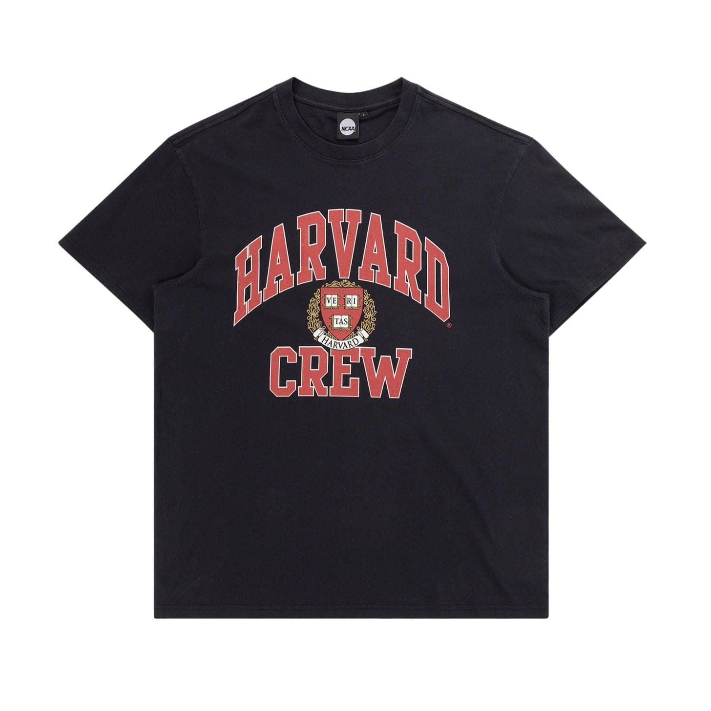 NCAA Branded T-Shirts Harvard Crimson NCAA Team Arch Vintage T-Shirt - Faded Black