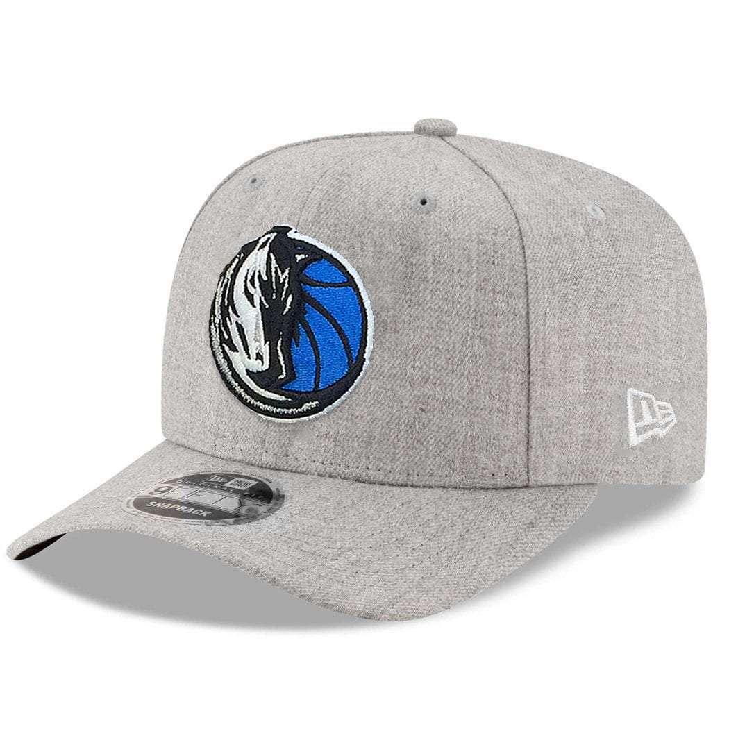 Dallas Mavericks New Era NBA Heather Drop 9FIFTY Pre-Curved Snapback Hat