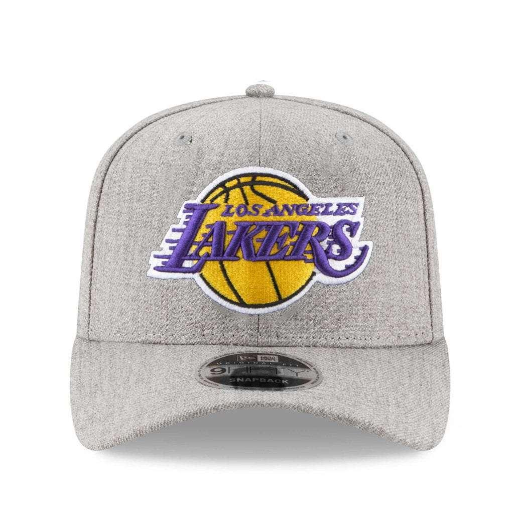 Los Angeles Lakers New Era NBA Heather Drop 9FIFTY Pre-Curved Snapback Hat