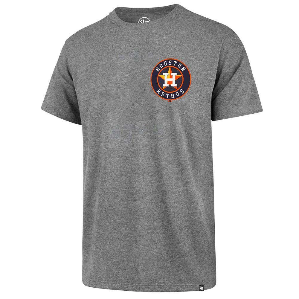 47 Brand T-Shirts Houston Astros '47 MLB Chest Imprint Splitter T-Shirt - Grey