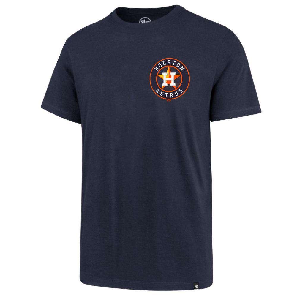 47 Brand T-Shirts Houston Astros '47 MLB Chest Imprint Splitter T-Shirt - Navy