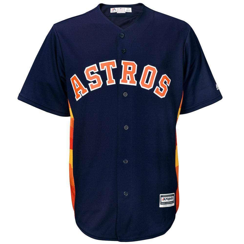 Majestic Athletic Jerseys Houston Astros Majestic MLB AC Cool Base Replica Jersey - Navy