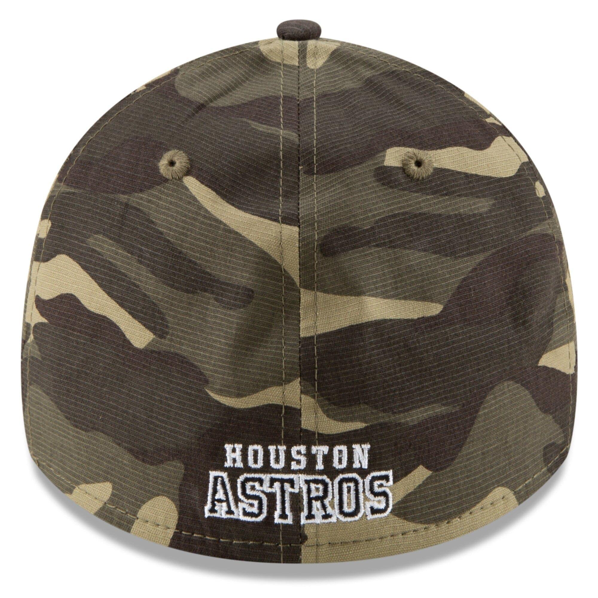 New Era Caps Houston Astros New Era MLB 2021 Armed Forces 39THIRTY Flex Fit Curve Hat - Camo