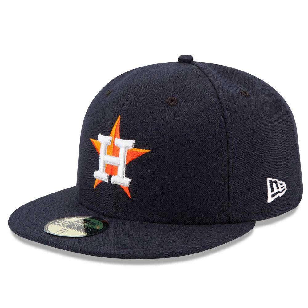 New Era Caps Houston Astros New Era MLB AC On-Field 59FIFTY Fitted Hat - Navy