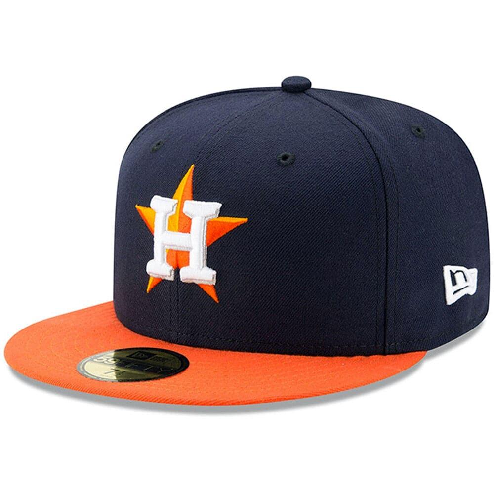 New Era Caps Houston Astros New Era MLB AC On-Field Road 59FIFTY Fitted Hat - Navy