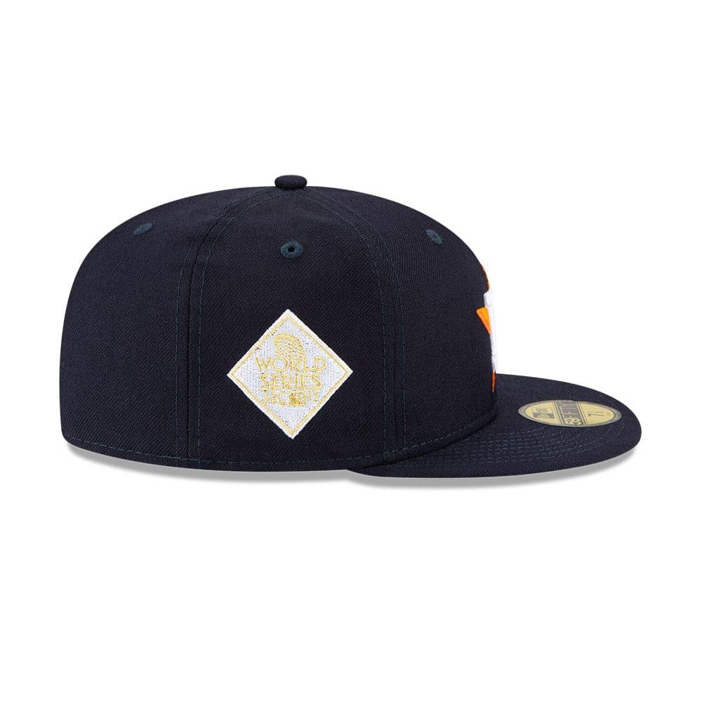 New Era Caps Houston Astros New Era MLB Champions Patch 59FIFTY Fitted Hat - Navy