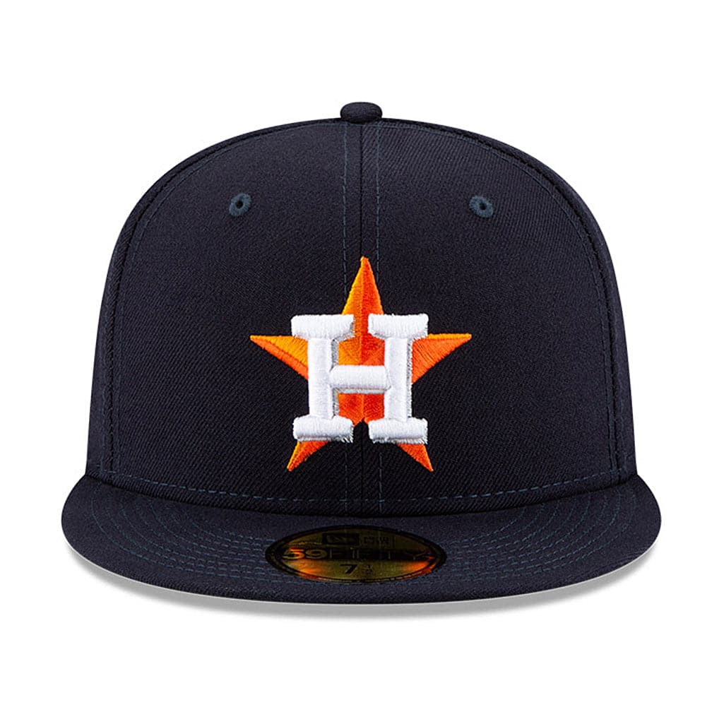 New Era Caps Houston Astros New Era MLB Champions Patch 59FIFTY Fitted Hat - Navy
