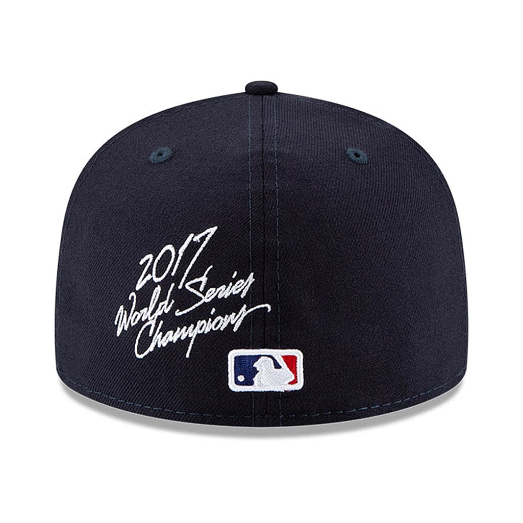 New Era Caps Houston Astros New Era MLB Champions Patch 59FIFTY Fitted Hat - Navy