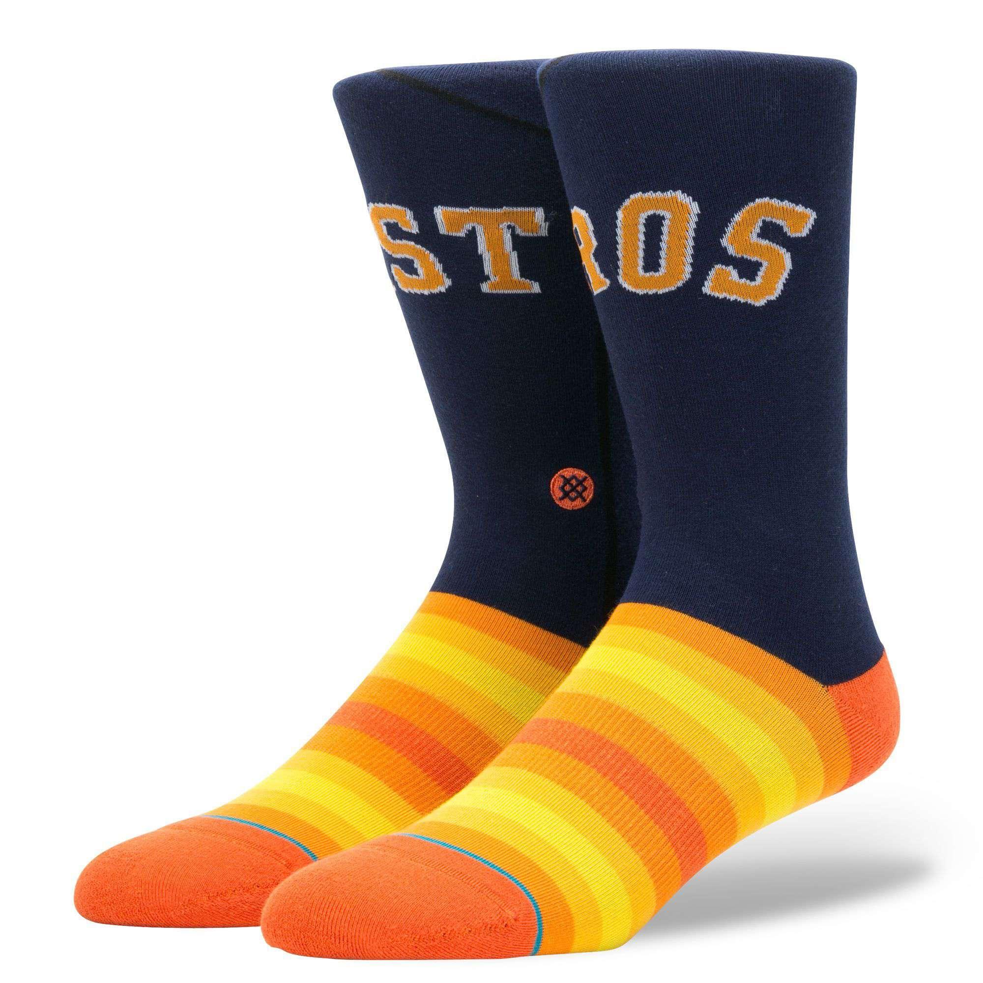 Stance Socks Houston Astros Stance MLB Jersey Crew Socks - Navy