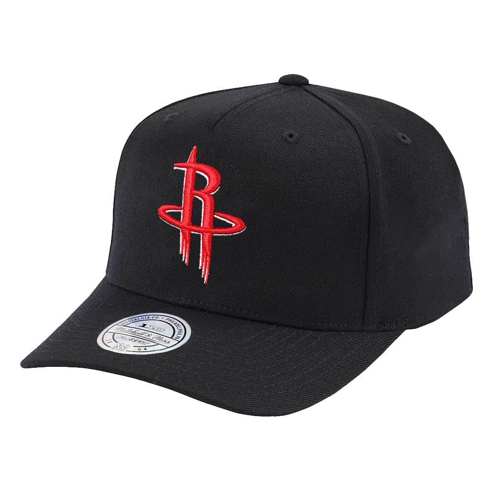 Mitchell And Ness Caps Houston Rockets Mitchell & Ness NBA 110 Team Logo Snapback Hat - Black