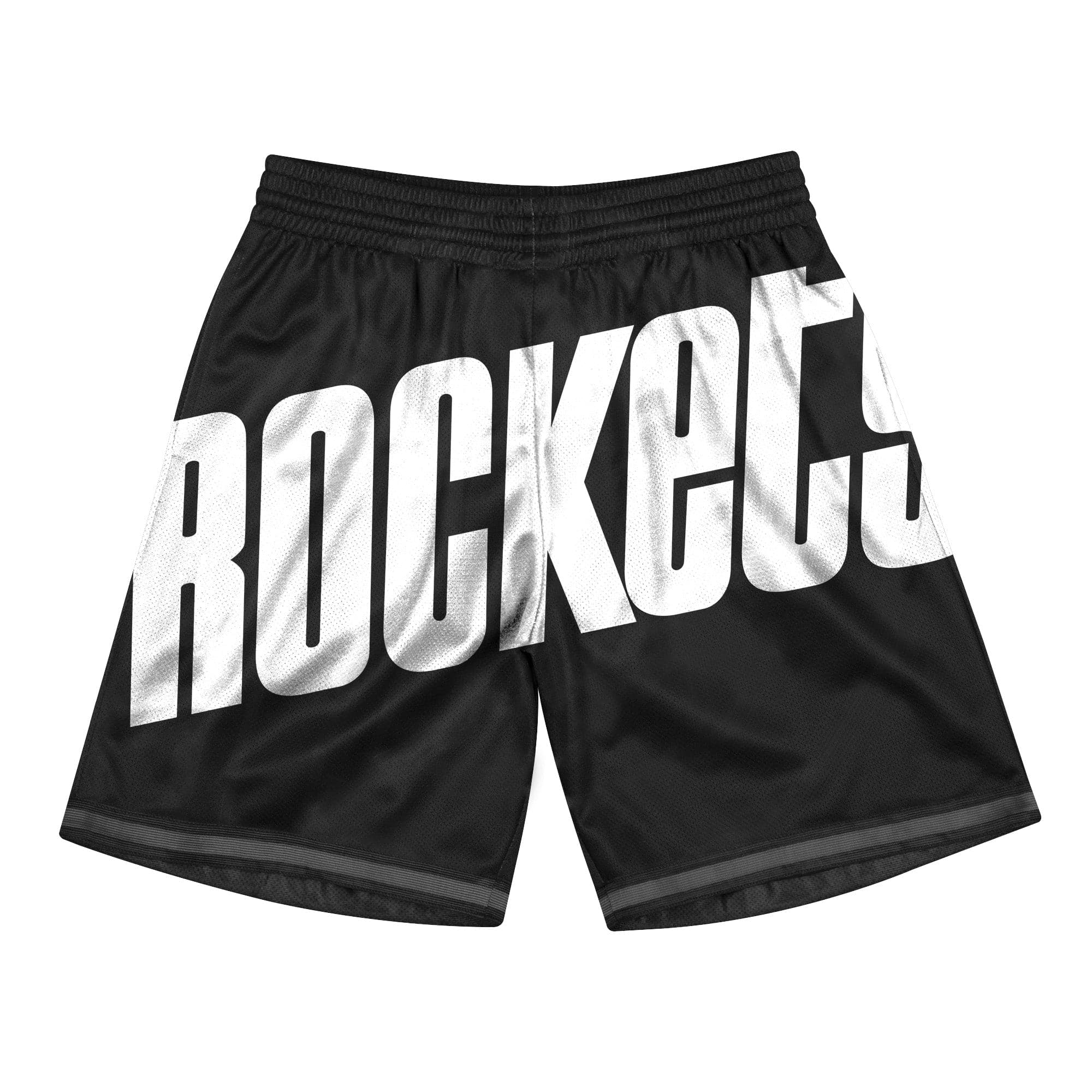 Mitchell And Ness Shorts Houston Rockets Mitchell & Ness NBA Big Face 3.0 Swingman Shorts - Black