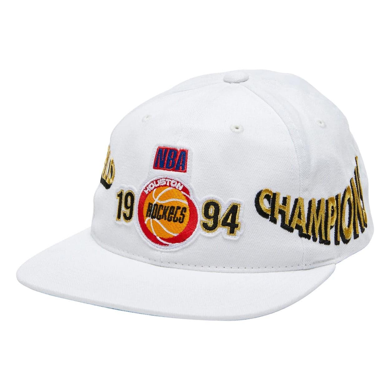 Mitchell And Ness Caps Houston Rockets Mitchell & Ness NBA Champions Era Deadstock Snapback Hat - White