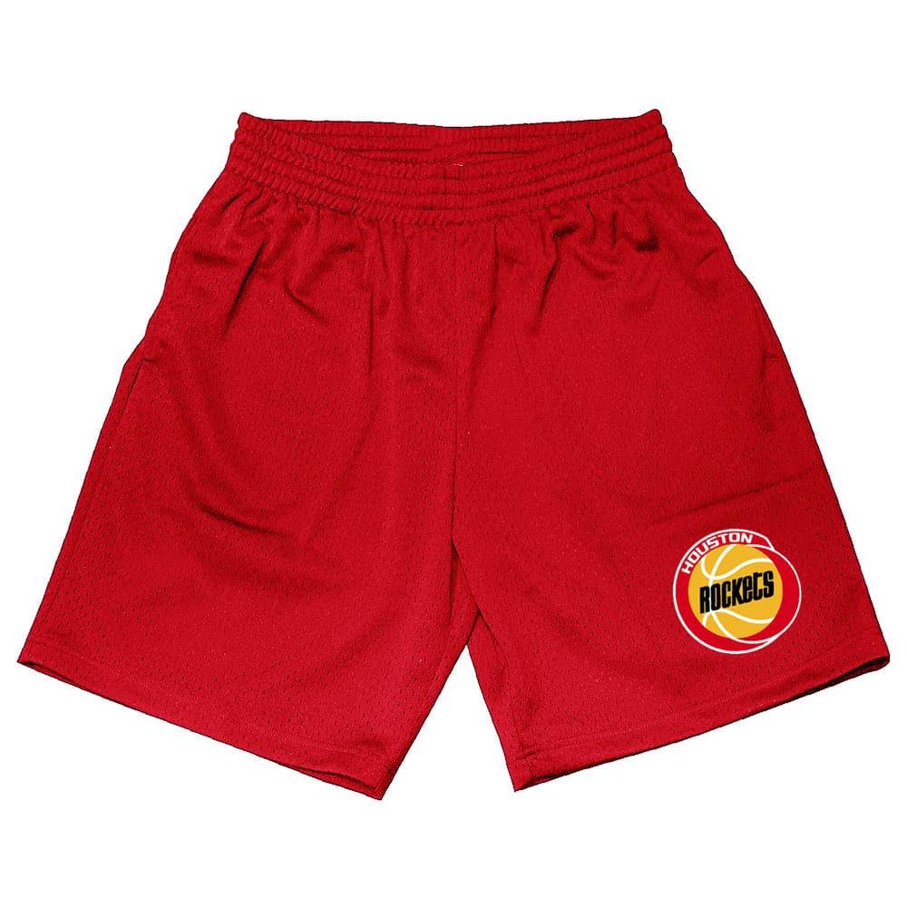 Mitchell And Ness Shorts Houston Rockets Mitchell & Ness NBA HWC Team Mesh Shorts - Red