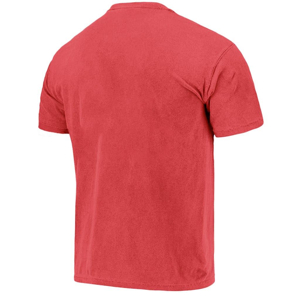 Mitchell And Ness T-Shirts Houston Rockets Mitchell & Ness NBA Keyline Vintage T-Shirt - Faded Red