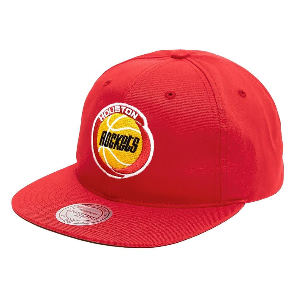 Mitchell And Ness Caps Houston Rockets Mitchell & Ness NBA Logo Deadstock Snapback Hat - Red