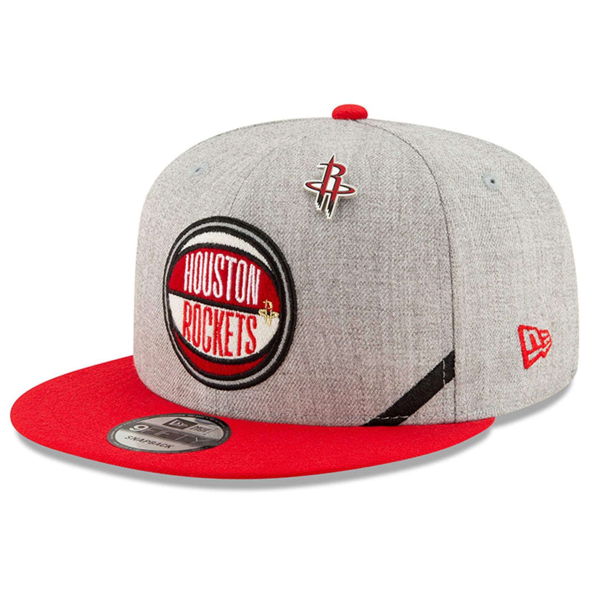 New Era Caps Houston Rockets New Era 2019 NBA Draft 9FIFTY Snapback Hat - Heather