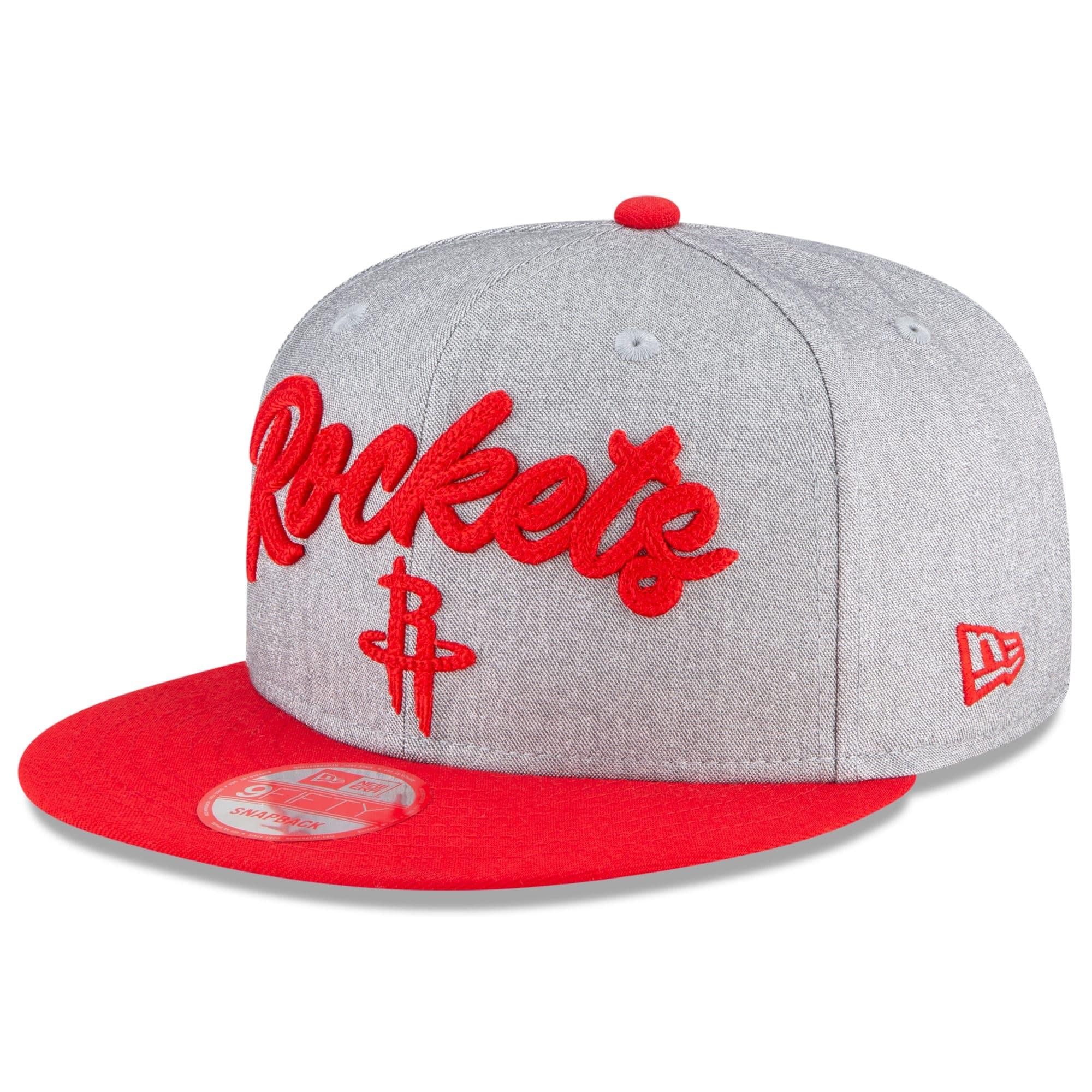 New Era Caps Houston Rockets New Era 2020 NBA Draft 9FIFTY Snapback Hat - Heather Grey