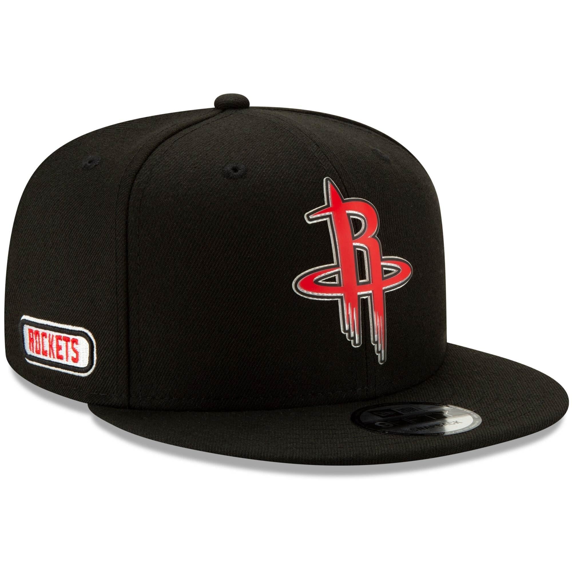 New Era Caps Houston Rockets New Era NBA 2020 Back Half 9FIFTY Snapback Hat - Black