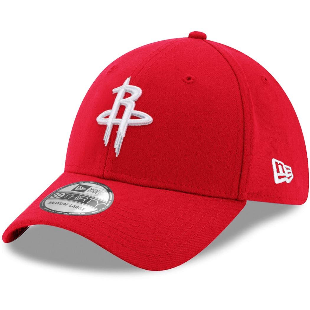 New Era Caps Houston Rockets New Era NBA Team 39THIRTY Flex Fit Curve Hat - Red