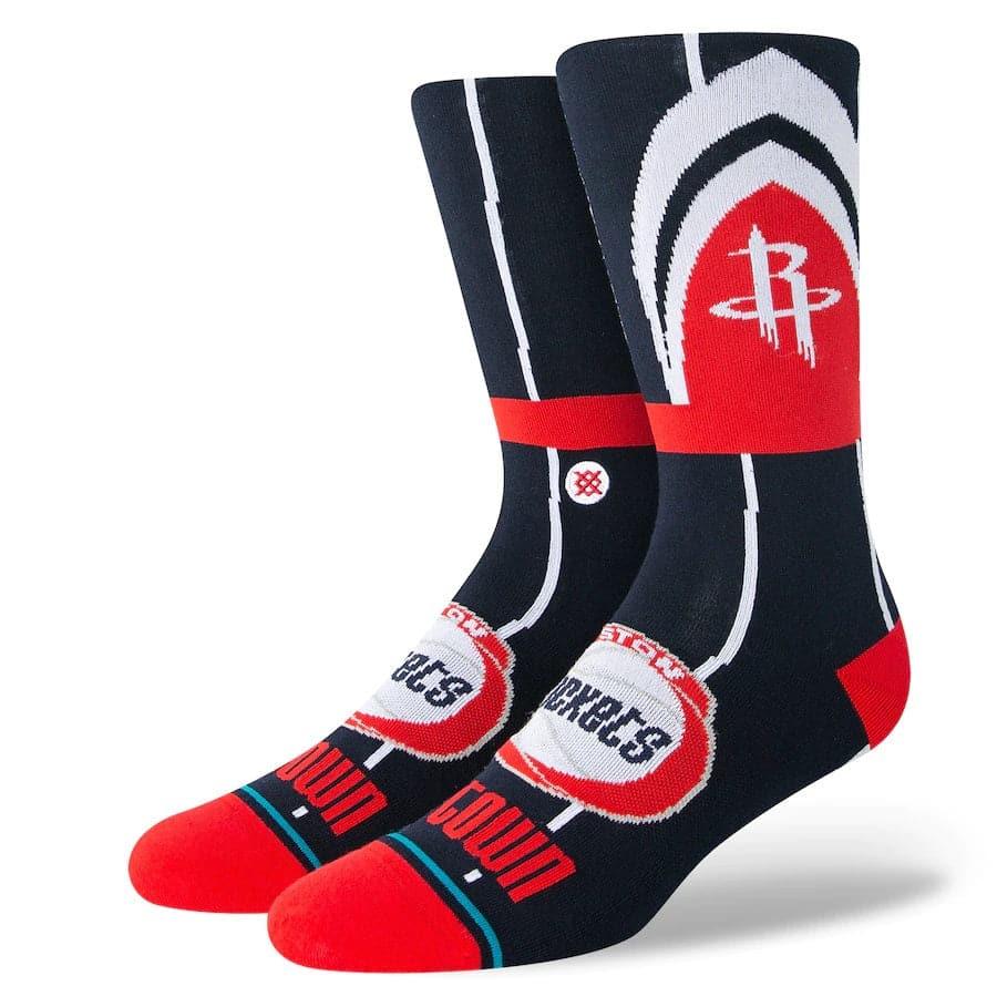Stance Socks Large (9-12 US) Houston Rockets Stance NBA 22-23 City Edition Crew Socks - Navy