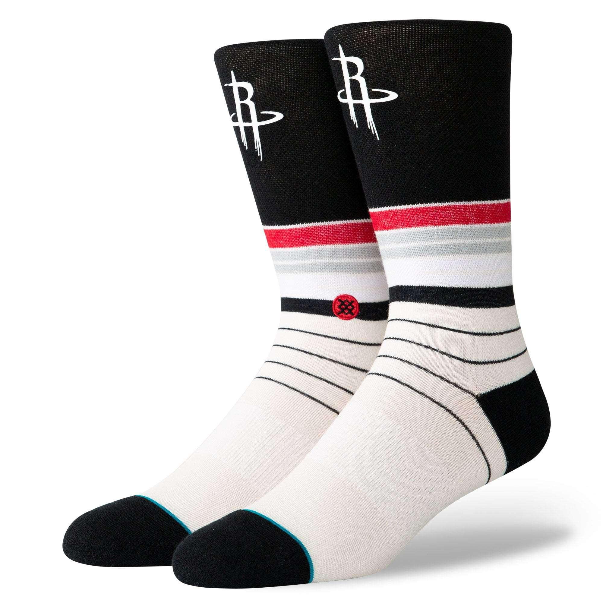 Stance Socks Houston Rockets Stance NBA Baseline Crew Socks - Black