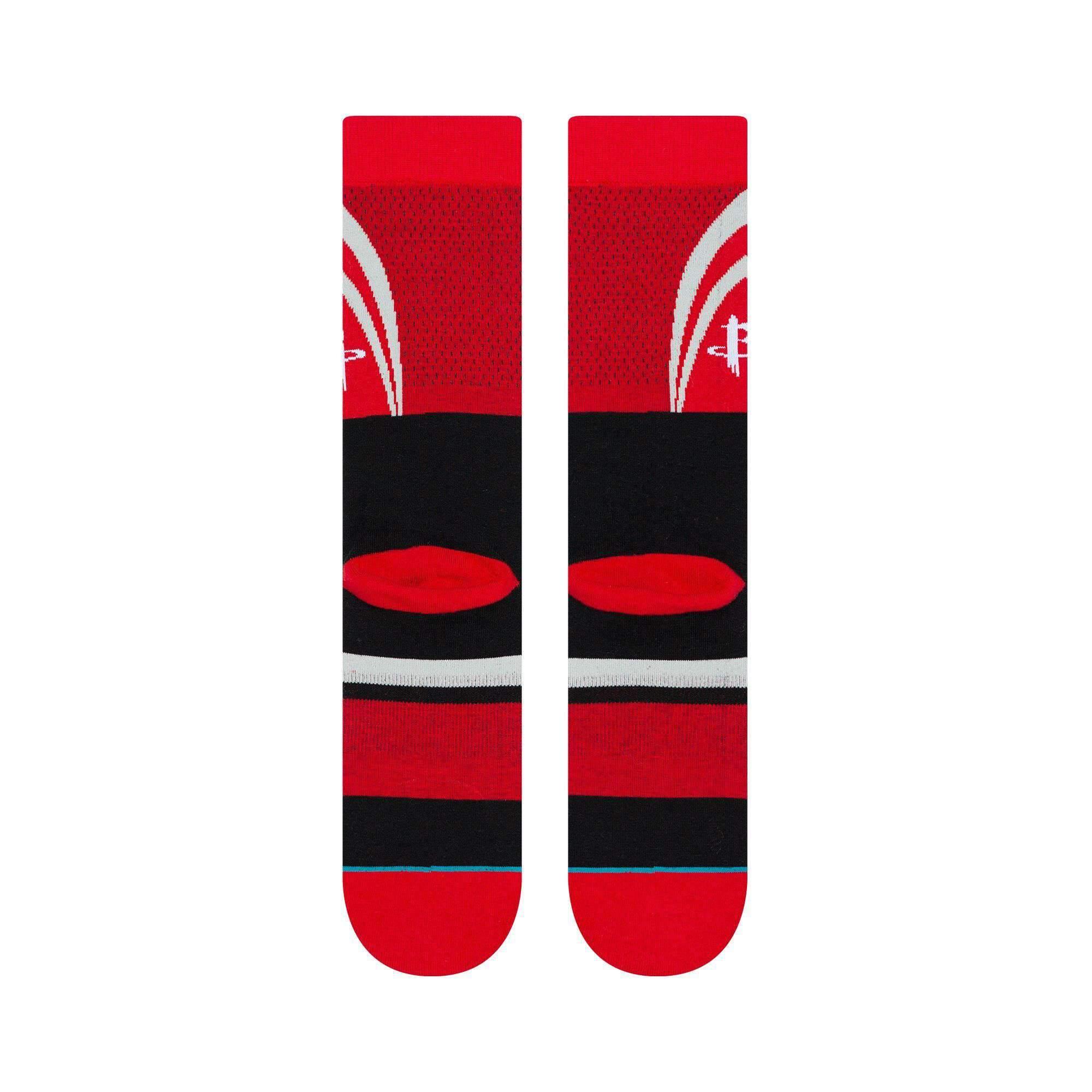Stance Socks Large (9-12 US) Houston Rockets Stance NBA Shortcut 2 Crew Socks - Red