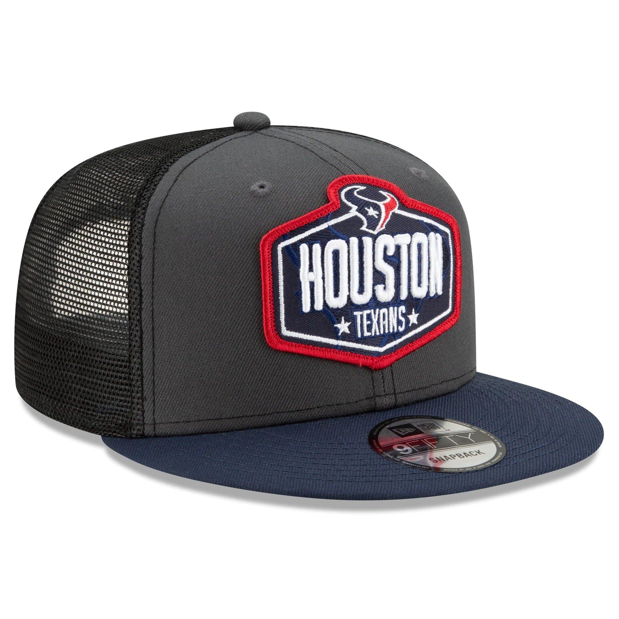 New Era Caps Houston Texans New Era 2021 NFL Draft 9FIFTY Snapback Hat - Graphite